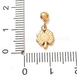 304 Stainless Steel Micro Pave Clear Cubic Zirconia Pendants&nbsp;CU-CBAB6EC-12G