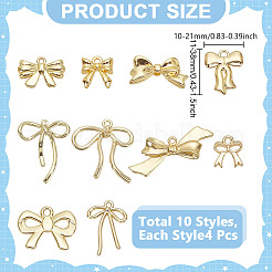 40Pcs 10 Styles Alloy Pendants&nbsp;FIND-HY0004-13