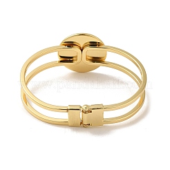Rack Plating Brass Enamel Evil Eye Hollow Bangles for Women&nbsp;BJEW-H607-01G-06