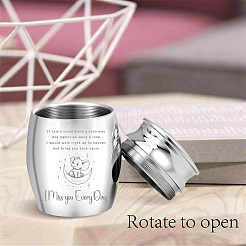 Zinc Alloy Cremation Urn&nbsp;AJEW-WH0232-03-023