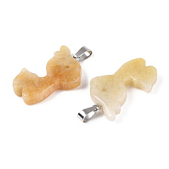Natural Topaz Jade Pendants&nbsp;G-T144-11C