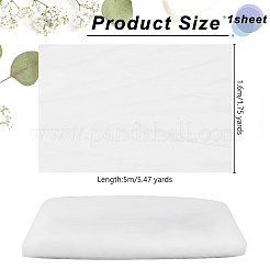 ナイロンメッシュ生地  ドレス衣装アクセサリー用  ホワイト  160cm&nbsp;AJEW-WH0472-39B
