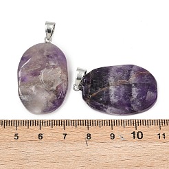 Natural Amethyst Pendants&nbsp;G-C256-01E