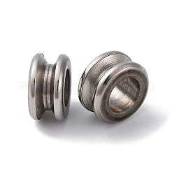Tarnish Resistant 304 Stainless Steel Grooved Beads&nbsp;STAS-I117-16D-P