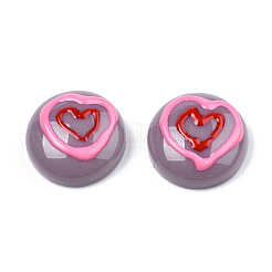 Opaque Resin Enamel Cabochons&nbsp;CRES-N031-025
