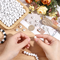 600Pcs Dyed Natural Wood Beads&nbsp;WOOD-PA0001-68A