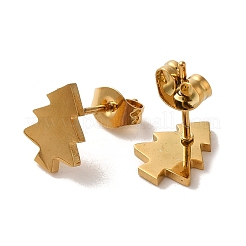 PVD Vacuum Plating 304 Stainless Steel Stud Earrings&nbsp;EJEW-Z040-47G