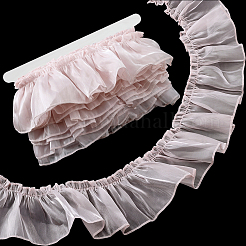 6mポリエステルレーストリム  洋服アクセサリー用  貝殻色  3-1/8インチ（80mm）  約6.56ヤード（6m）/セット&nbsp;OCOR-PH0007-03