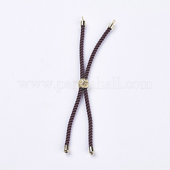 Nylon Twisted Cord Bracelet Making&nbsp;MAK-F018-G-RS