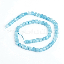 Natural White Jade Imitation Amazonite Beads Strands&nbsp;G-E560-A03-A