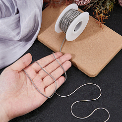 10M 304 Stainless Steel Round Snake Chains&nbsp;CHS-HS0001-01B