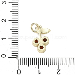 Brass Micro Pave Cubic Zirconia Charms&nbsp;KK-K368-04C-G