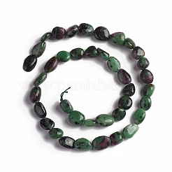 Natural Ruby in Zoisite Beads Strands&nbsp;G-D0002-D69