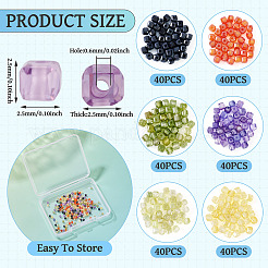 240Pcs 6 Colors Cubic Zirconia Bead&nbsp;ZIRC-TA0001-27