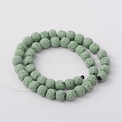 Natural Lava Rock Bead Strands&nbsp;X-G-L435-03-8mm-15