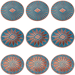 18Pcs 1-Hole Alloy Shank Buttons&nbsp;BUTT-GF0004-19B