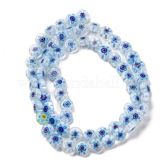 Handmade Millefiori Lampwork Beads Strands&nbsp;LAMP-G164-11M
