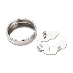 304 Stainless Steel Cufflinks&nbsp;STAS-F362-01P