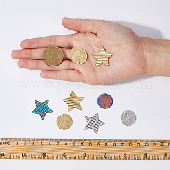 24Pcs 6 Styles 304 Stainless Steel Connector Charms&nbsp;STAS-DC0014-28