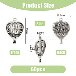 60Pcs Alloy Pendants&nbsp;TIBEP-DC0001-11