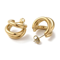 304 Stainless Steel Stud Earrings&nbsp;X-EJEW-Z026-16G