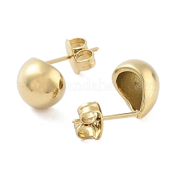 Ion Plating(IP) 304 Stainless Steel Stud Earrings&nbsp;EJEW-P258-29G