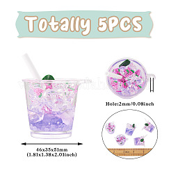 Transparent Resin Big Pendants&nbsp;RESI-TAC0019-04D