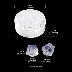 250Pcs Plastic Bell Ear Nuts&nbsp;KY-YW0001-27