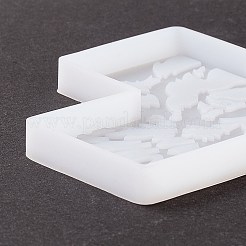 ライオン模様のカップマットシリコン型と交差します  樹脂コースター金型  UVレジン＆エポキシレジンのクラフト作り用  ホワイト  153x109x9mm&nbsp;LS-DIY-M039-08