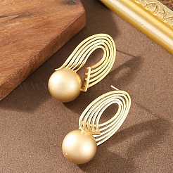 Oval with Round Alloy Stud Earrings&nbsp;FS-WG03FFF-01