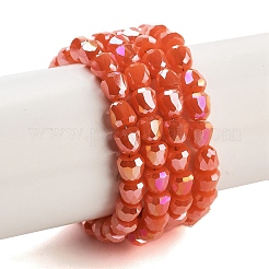 Electroplate Glass Beads Strands&nbsp;EGLA-D030-P4mm-B02