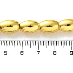 電気めっき合成非磁性ヘマタイト ビーズ 連売り  ライス  ミックスカラー  12x8mm  穴：1.2mm  約33~35個/連  15.35~16.22インチ（39~41.2cm）&nbsp;G-Q1009-E01-8x12mm