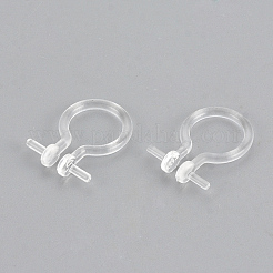 Plastic Clip-on Earring Findings&nbsp;KY-S155-04