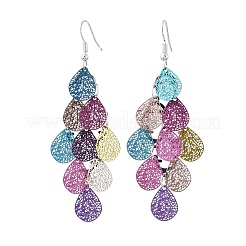430 Stainless Steel Dangle Earrings&nbsp;EJEW-B157-01E