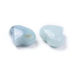 Natural Flower Amazonite Heart Palm Stone&nbsp;G-F659-A10