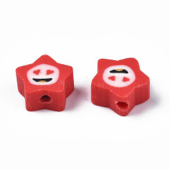 Handmade Polymer Clay Beads&nbsp;X-CLAY-N006-47