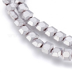 Electroplated Non-magnetic Synthetic Hematite Beads Strands&nbsp;G-P392-I07