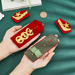 Polyester Professional Uniform Epaulettes&nbsp;DIY-WH0591-009A