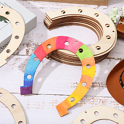 Horseshoe Wood Pendant Decorations&nbsp;WOOD-WH034-90