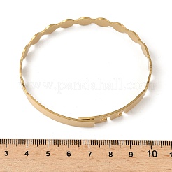 304 Stainless Steel Bangles for Women&nbsp;BJEW-F502-01G