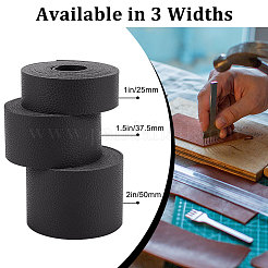2M Flat Single Face Lychee Pattern Imitation Leather Band&nbsp;LC-WH0010-02C-01