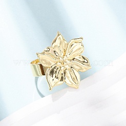 Brass Cuff Open Rings&nbsp;RJEW-Z129-02G-04