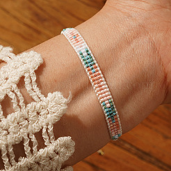 Glass Seed Beads Braided Beaded Bracelets for Women&nbsp;BK4423