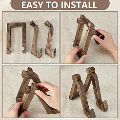 Wooden Cookbook Stand for Kitchen Counter&nbsp;ODIS-WH0025-198
