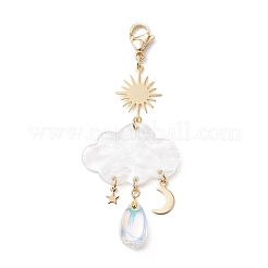 2Pcs Cloud Acrylic Pendant Decorations&nbsp;HJEW-JM04665