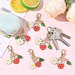 6Pcs Alloy Enamel Pendant Decorations&nbsp;HJEW-YW00525