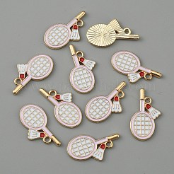 Alloy Enamel Pendants&nbsp;FIND-WH0120-73KCG