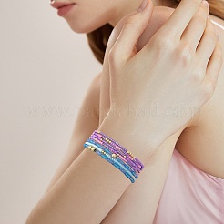 20Pcs 20 Colors Glass Seed Beaded Stretch Bracelet Sets&nbsp;BJEW-SW001593