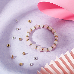 200Pcs 2 Colors Brass Rhinestone Spacer Beads&nbsp;RB-UN0001-14