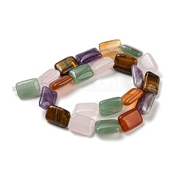 Natural Amethyst & Rose Quartz & Red Agate & Green Aventurine & Tiger Eye Beads Strands&nbsp;G-T121-24